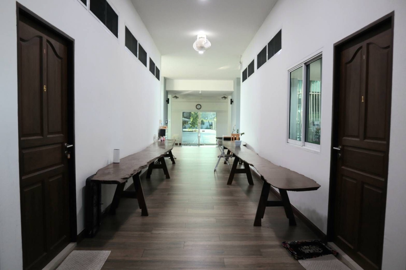 Corridor between the rooms